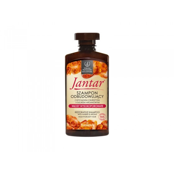 JANTAR Restorative shampoo with amber & argan for high porosity hair 330 ml