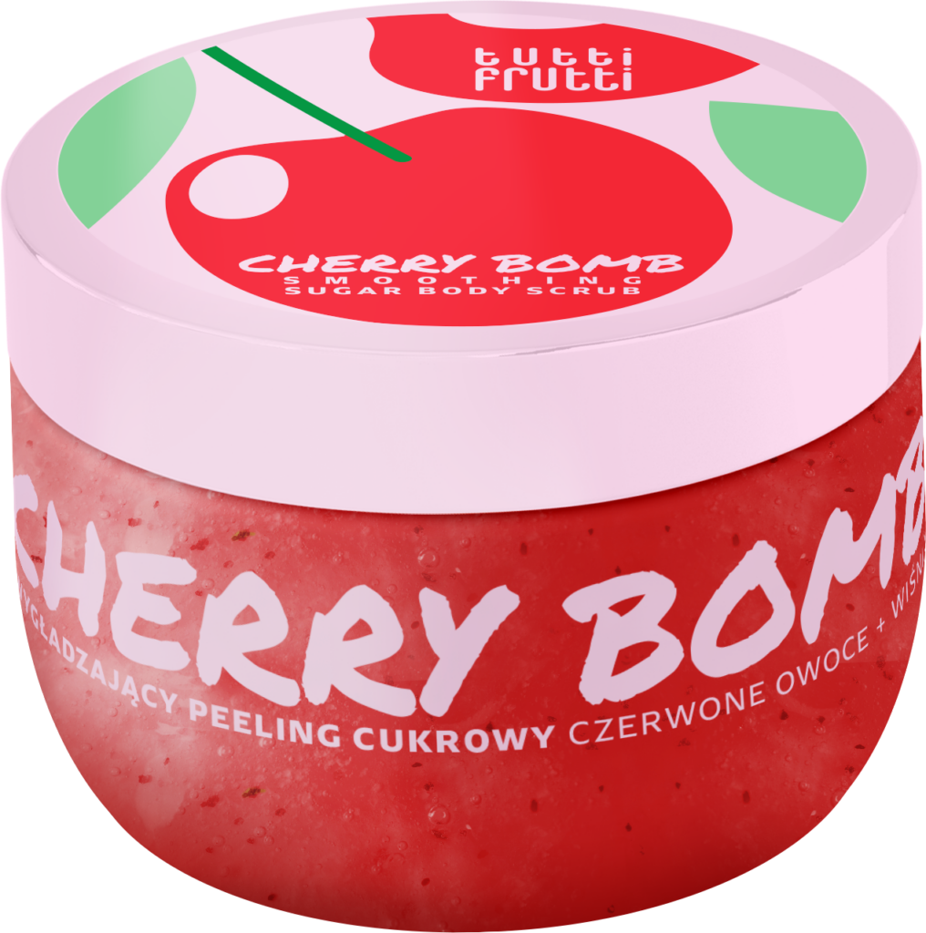 TUTTI FRUTTI Cherry Bomb Siluv suhkrukoorija kehale 300 g