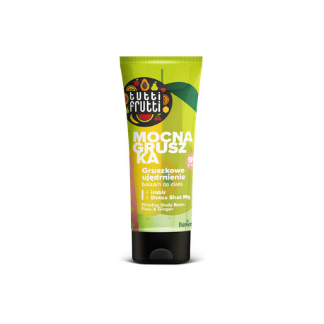 TUTTI FRUTTI Pinguldav kehakreem pirni ja ingveriga + Detox Shot Mg 200 ml