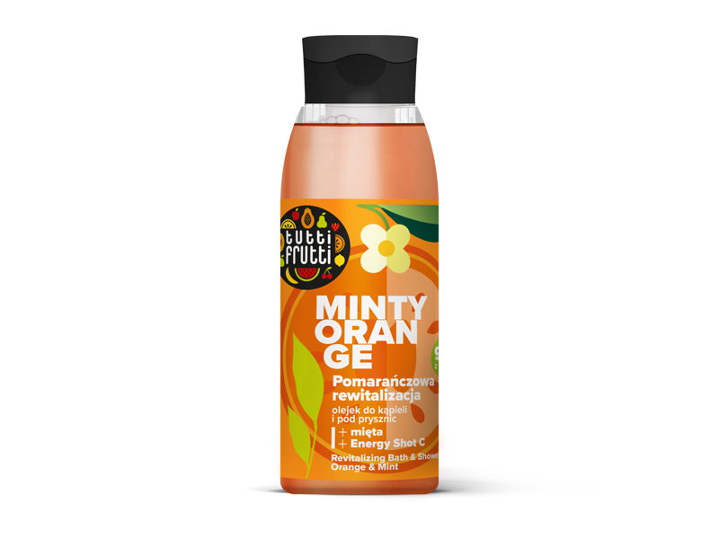 TUTTI FRUTTI Revitalizing bath & shower oil Orange & Mint 400ml 