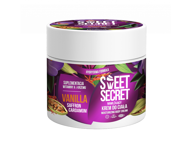SWEET SECRET Niisutav kehakreem vanilje, safrani ja kardemoni 200ml