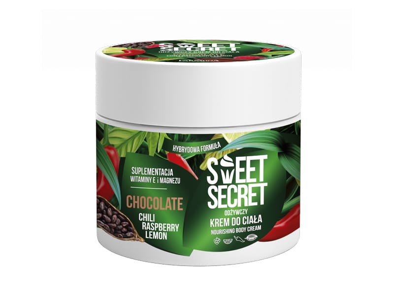 SWEET SECRET Toitev kehakreem šokolaadi, tšilli, vaarika ja sidruni 200ml