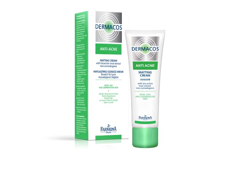 DERMACOS ANTI-ACNE Matistav päevakreem bioaktiivse mudaekstraktiga